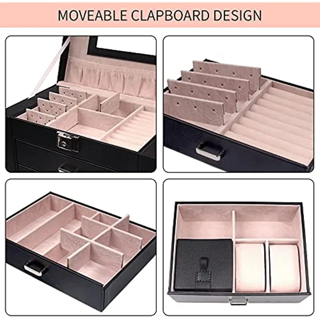 Infographic showing the movable clapboard inside each tray