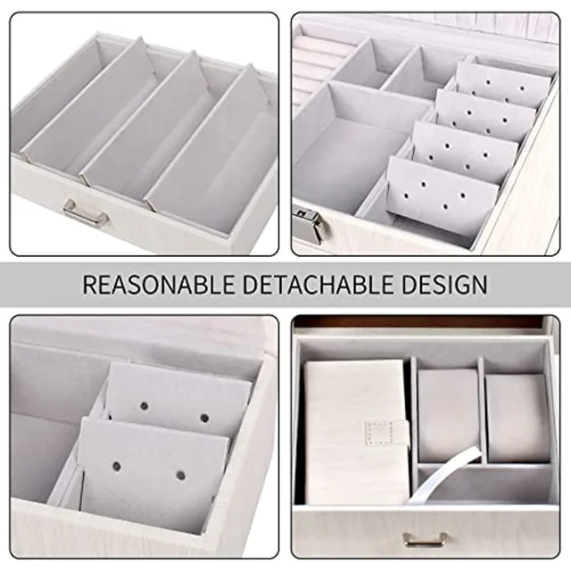 Infographic showing the detachable white trays