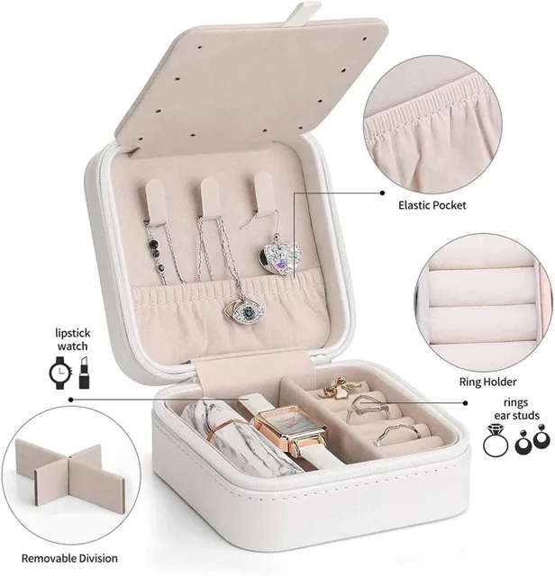 Infographic labeling the side pocket and removable partition