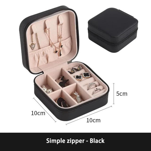 Black square case dimension diagram with the interior visible