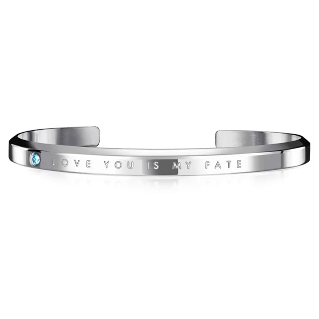 Silver engraved cuff, close view