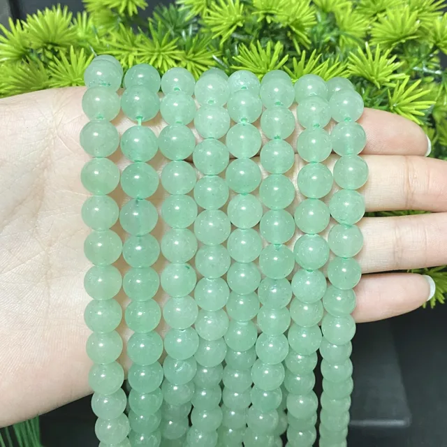 Small jade mini beads and strands packed in bulk for wholesale