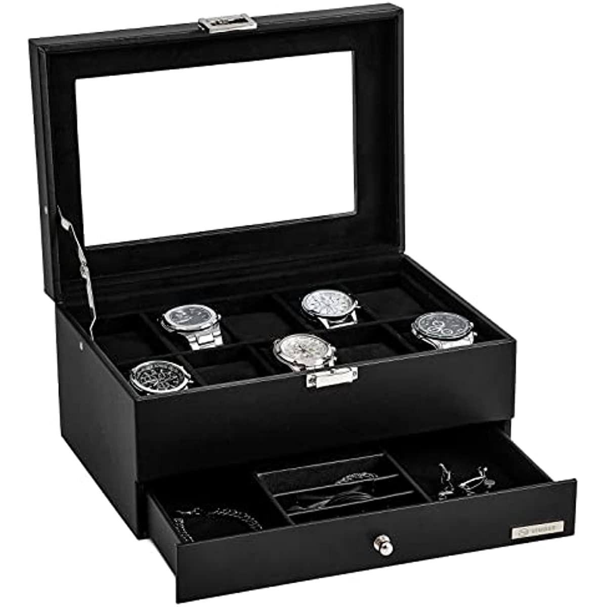 Leather Storage Box for Watches and Jewelry- Luxury Gift for Best Friend