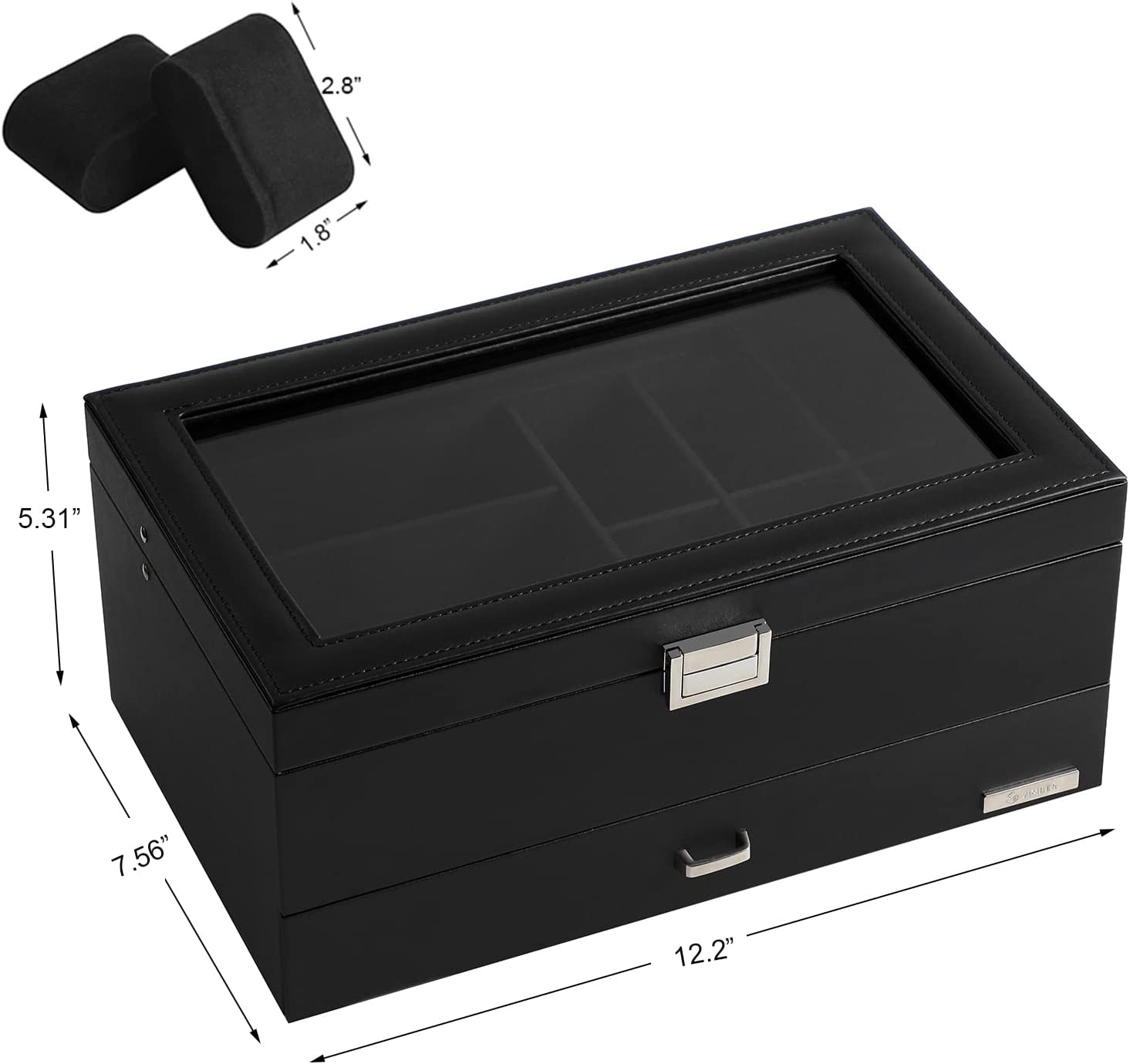 Leather Storage Box for Watches and Jewelry- Luxury Gift for Best Friend