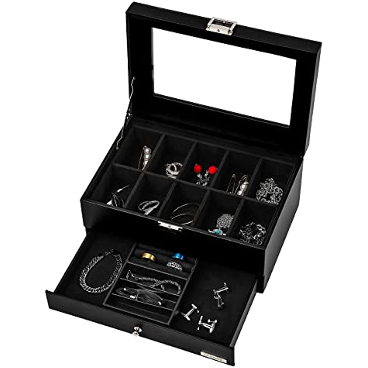 Leather Storage Box for Watches and Jewelry- Luxury Gift for Best Friend