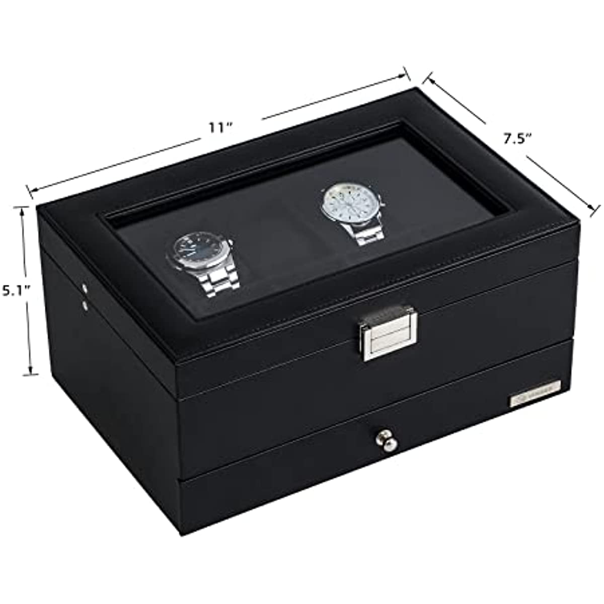 Leather Storage Box for Watches and Jewelry- Luxury Gift for Best Friend