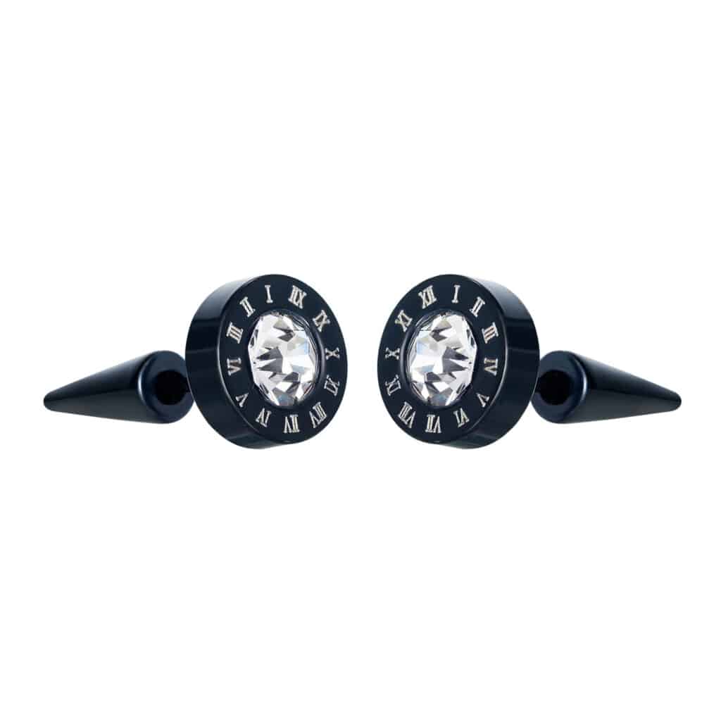 Versatile Snowflake with Zircon Copper Stud Earrings