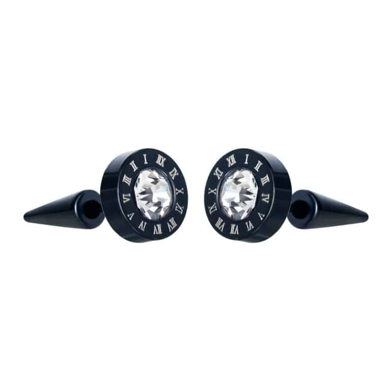 Versatile Snowflake with Zircon Copper Stud Earrings