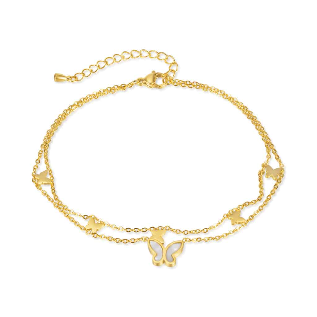 Custom 18K Gold Plated Stainless Steel Jewelry Bracelets for Lovers