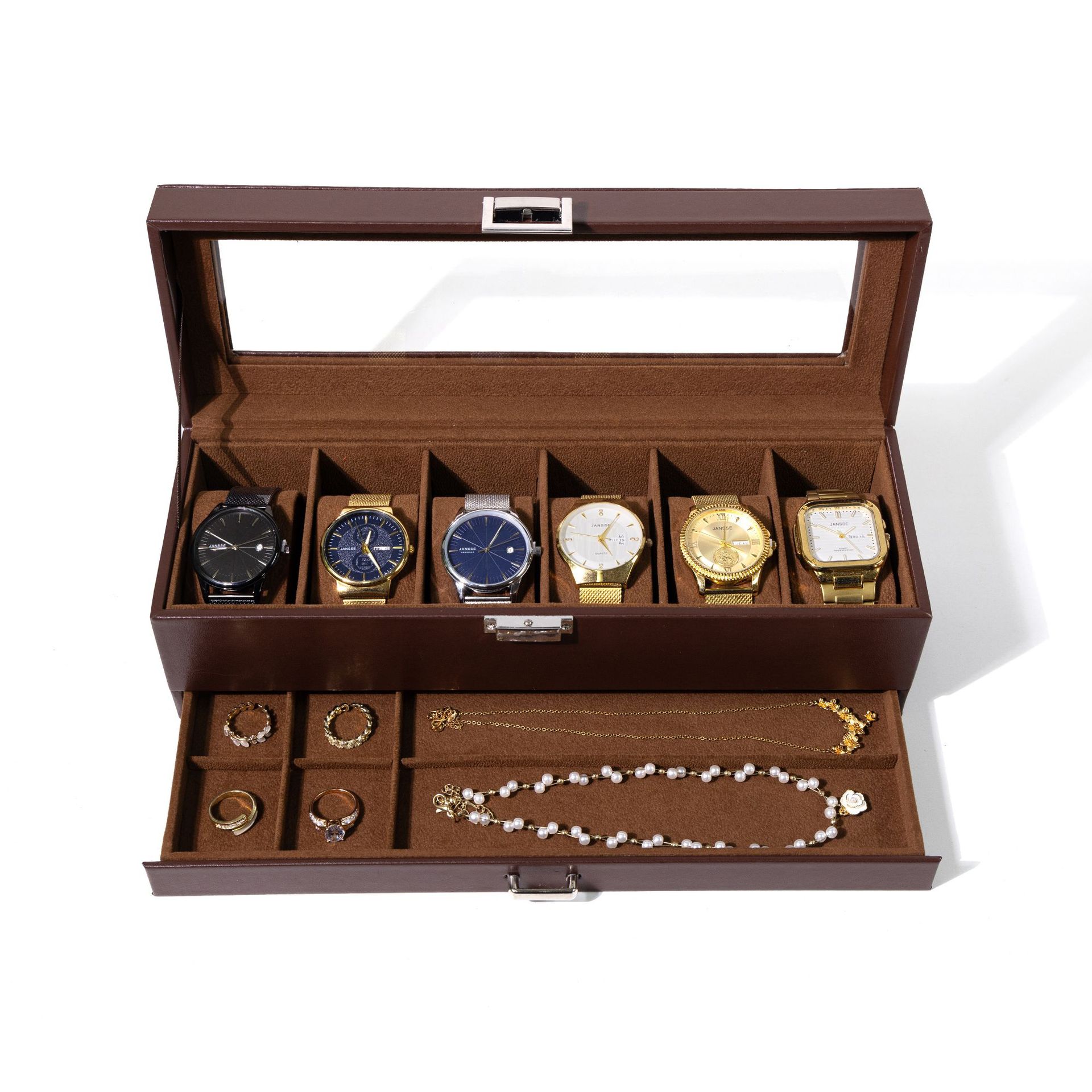 custom PU watch jewelry box for men wholesale